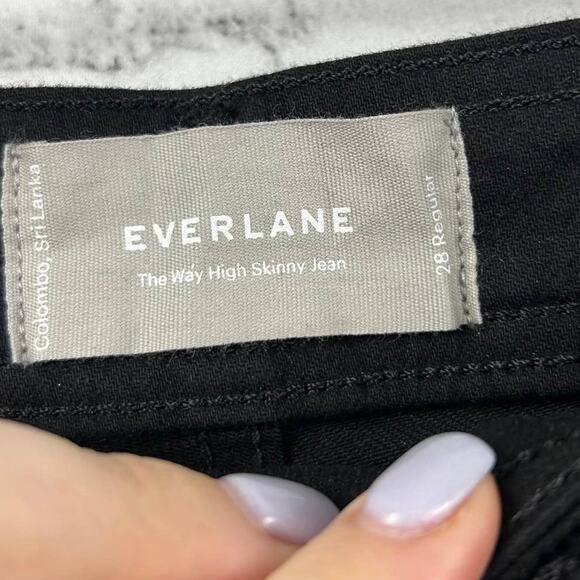 Everlane The Way High Skinny Jean Black Sz 28 Regular NEW - Picture 5 of 10